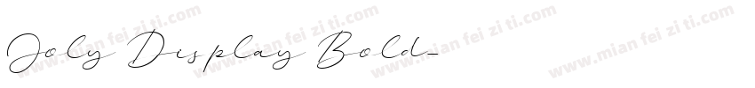 Joly Display Bold字体转换